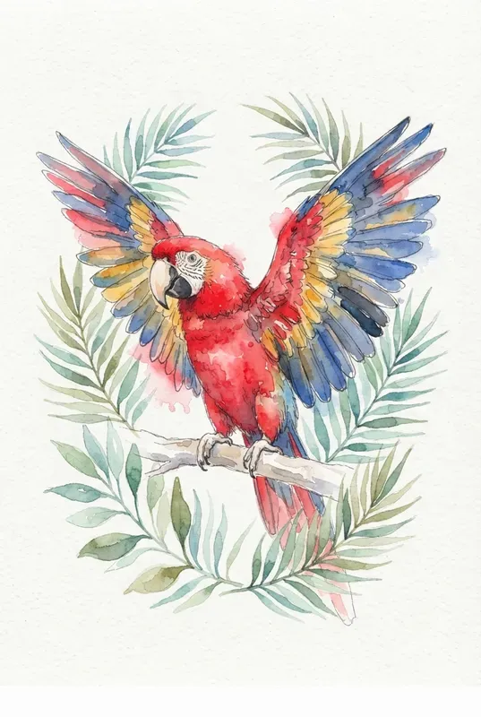 Watercolor Wild Bird Cliparts