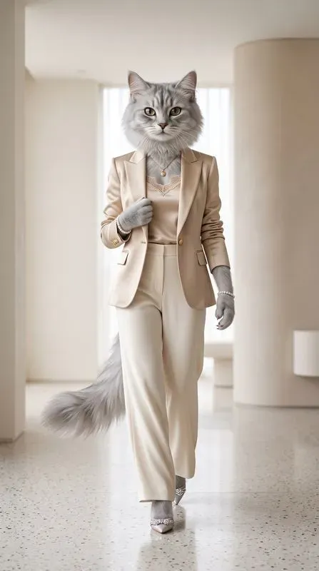 Ethereal Animal Couture Luxury Fashion