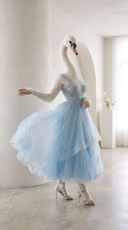 Ethereal Animal Couture Luxury Fashion