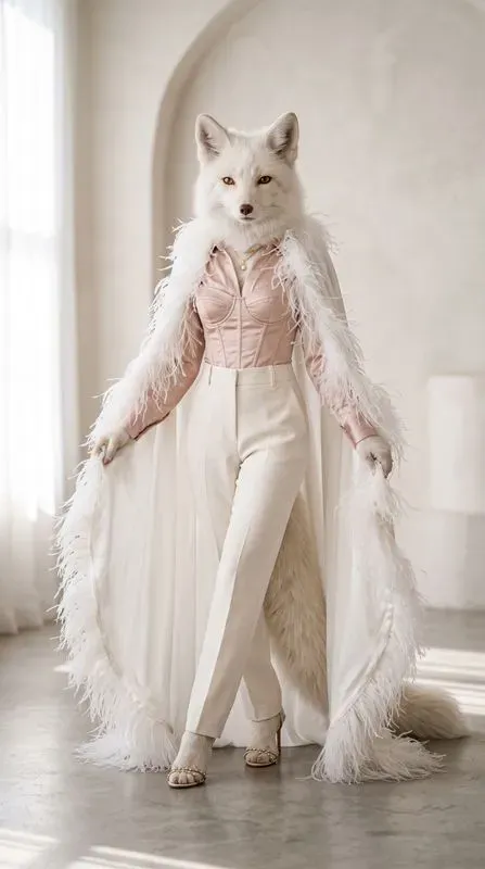 Ethereal Animal Couture Luxury Fashion