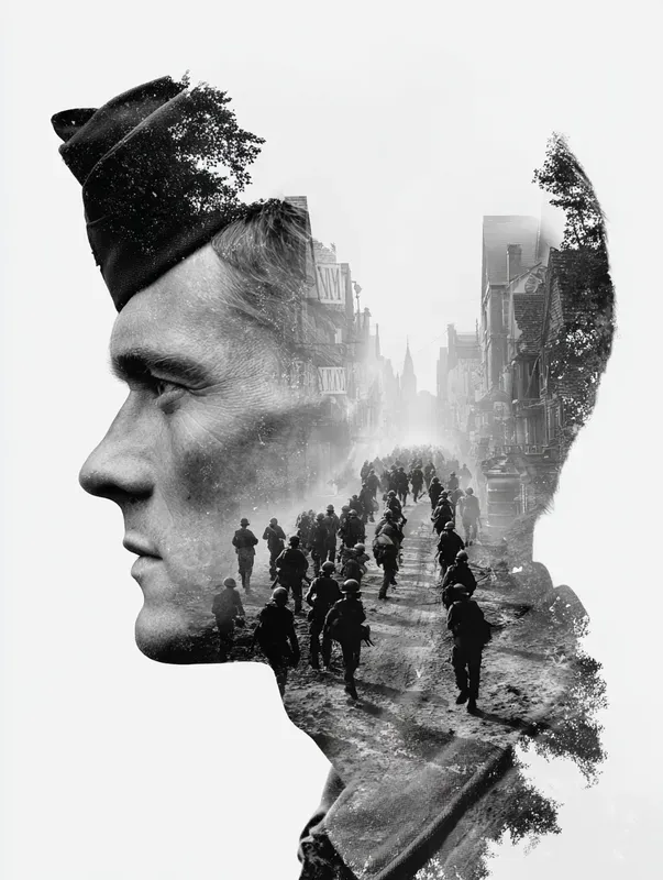 Military Double Exposure Portraits