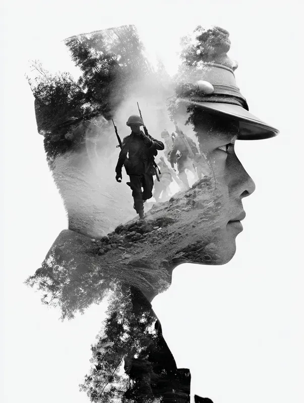 Military Double Exposure Portraits
