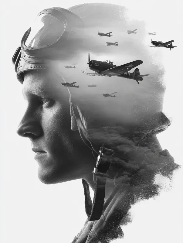 Military Double Exposure Portraits