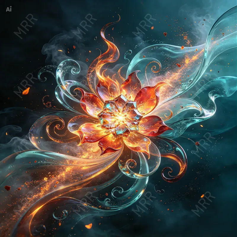 Explosive Organic Fractals
