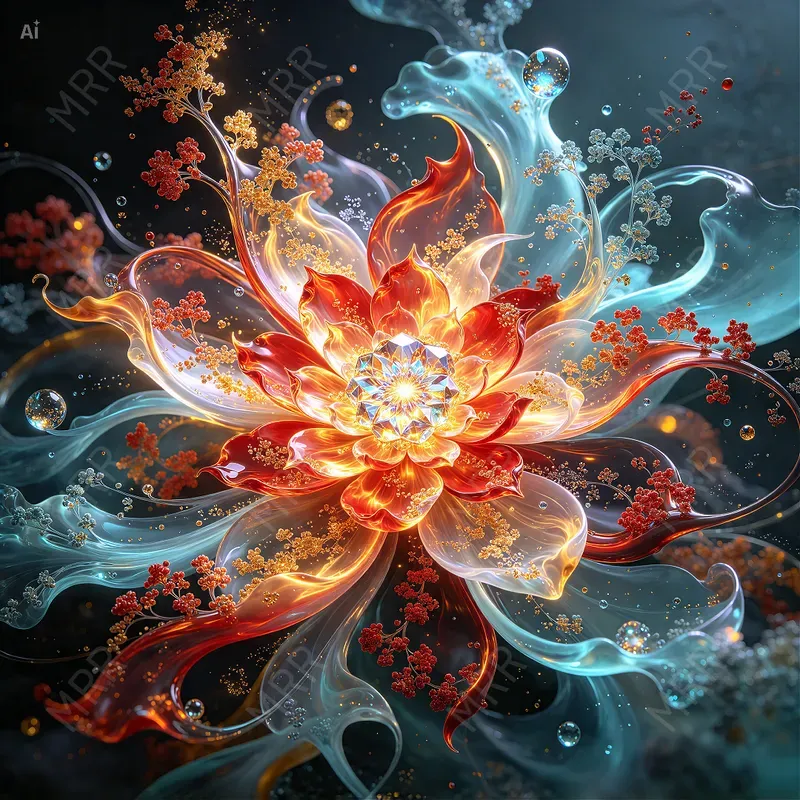 Explosive Organic Fractals