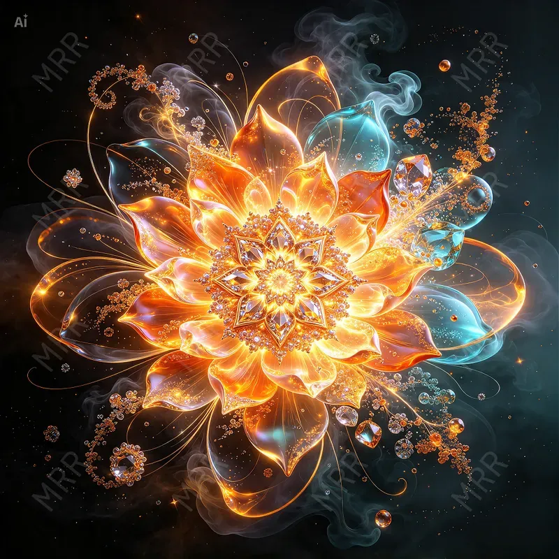 Explosive Organic Fractals