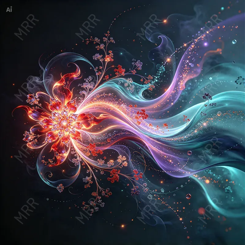 Explosive Organic Fractals
