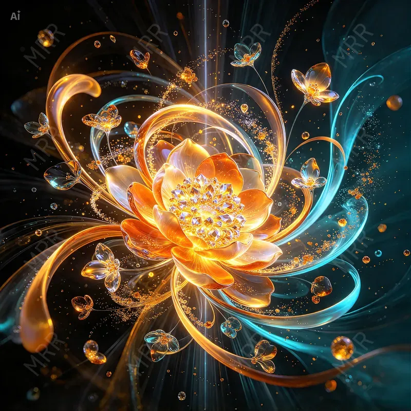 Explosive Organic Fractals