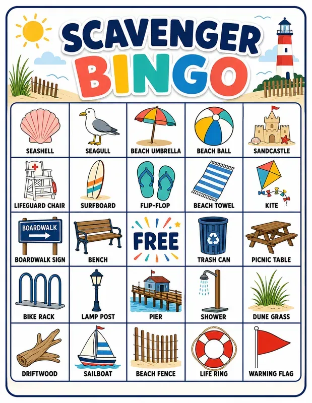 Bingo Scavenger Hunt Printables