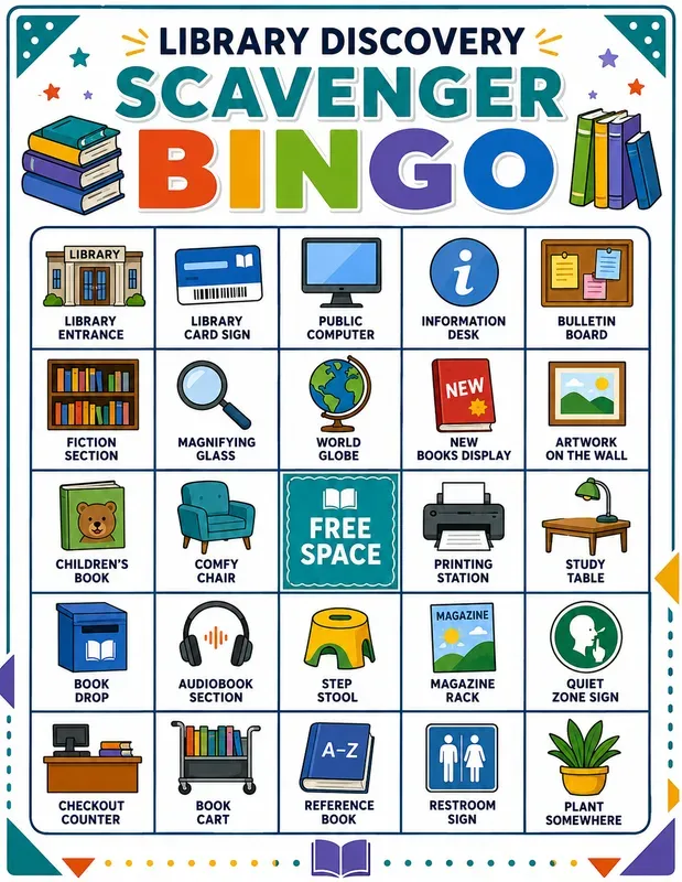 Bingo Scavenger Hunt Printables