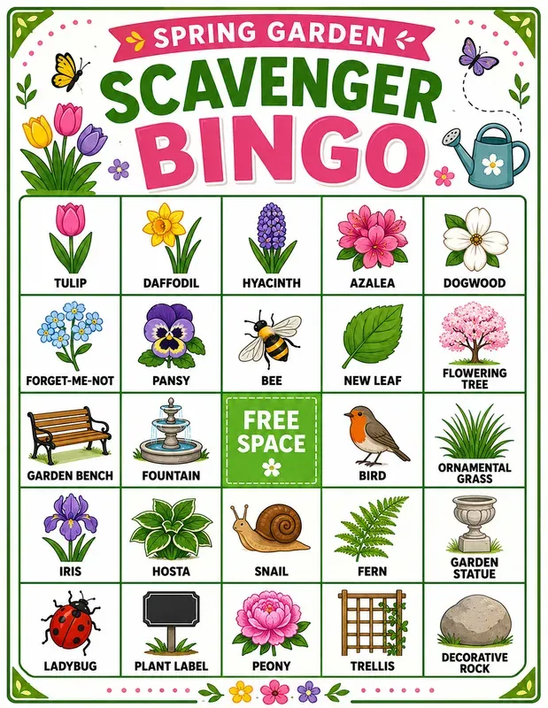 Bingo Scavenger Hunt Printables