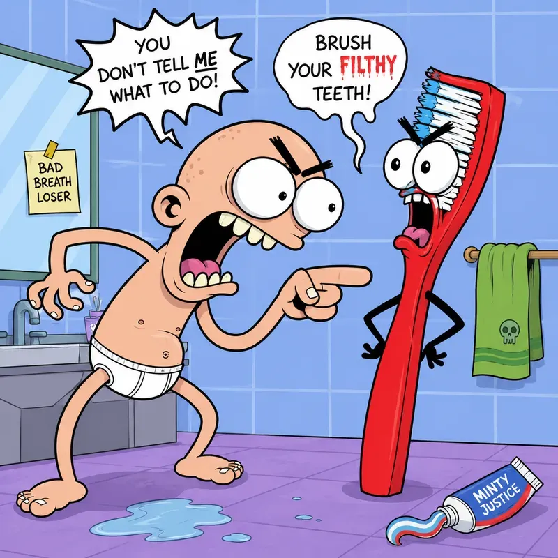 Bizarre Cartoon Meme Scene Generator