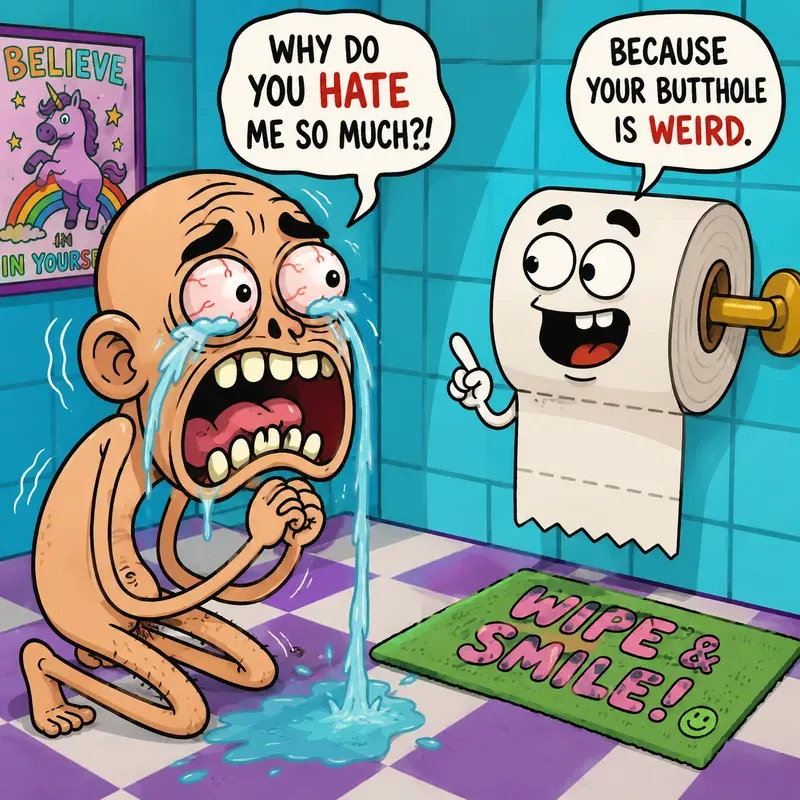 Bizarre Cartoon Meme Scene Generator
