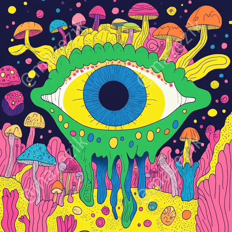 Psychedelic Cartoon Lsd Art