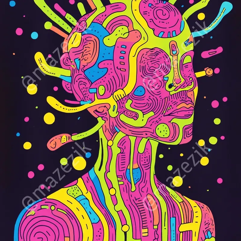 Psychedelic Cartoon Lsd Art