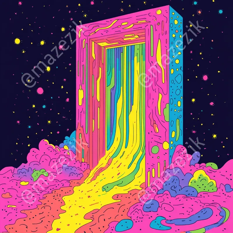 Psychedelic Cartoon Lsd Art