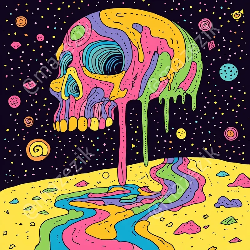 Psychedelic Cartoon Lsd Art