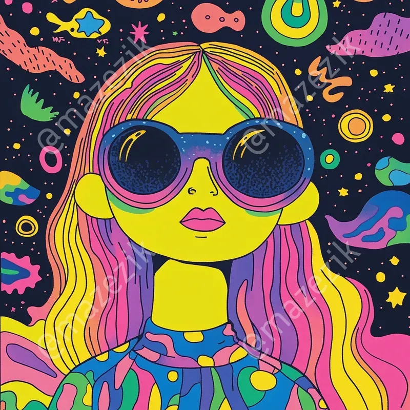 Psychedelic Cartoon Lsd Art