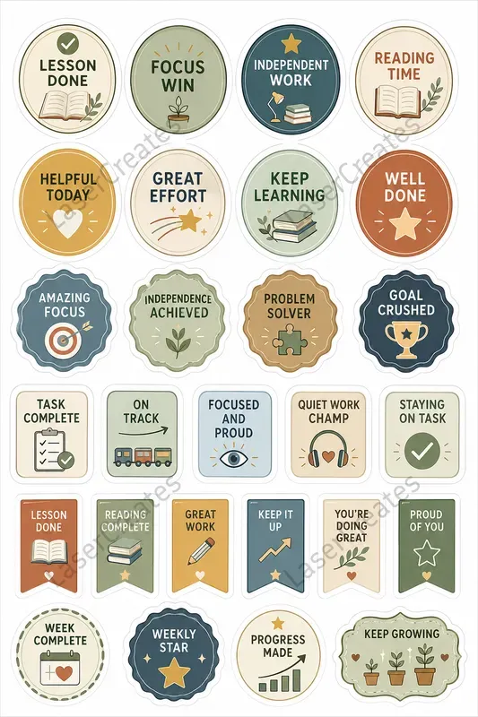 Classroom Reward Sticker Builders