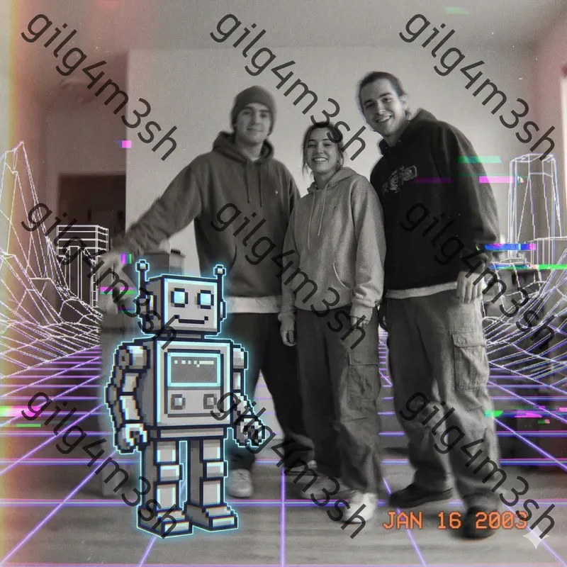 Early 2000s Synthwave Meme Snapshots