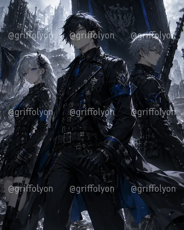 Dark Anime Squad Poster Generator