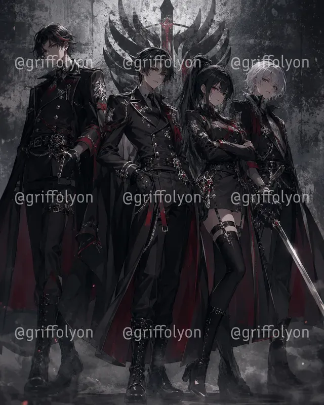 Dark Anime Squad Poster Generator