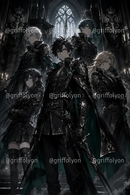 Dark Anime Squad Poster Generator