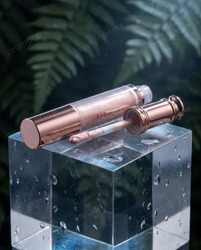 Luxury Cosmetic Product Showcases