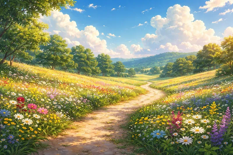 Nostalgic Ghibli Anime Summer Scenes
