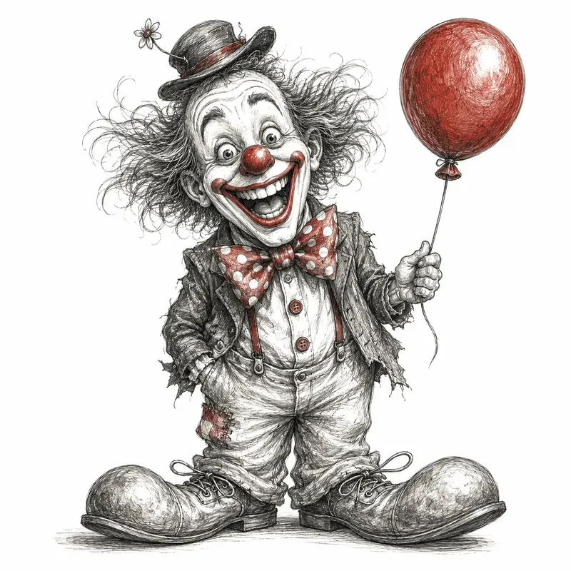 Funny Clown Sketches