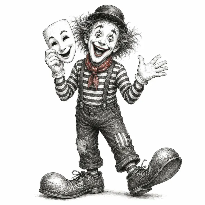 Funny Clown Sketches