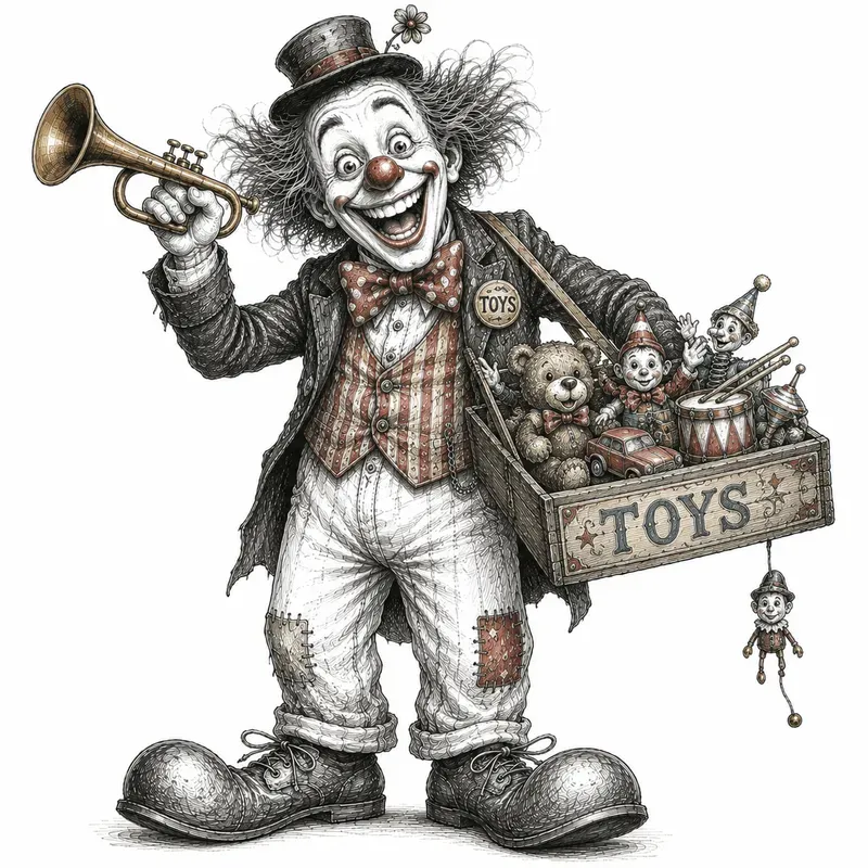 Funny Clown Sketches