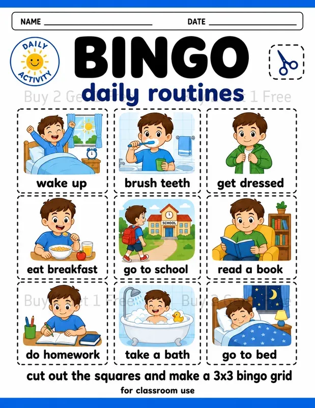 Kids Bingo Worksheets