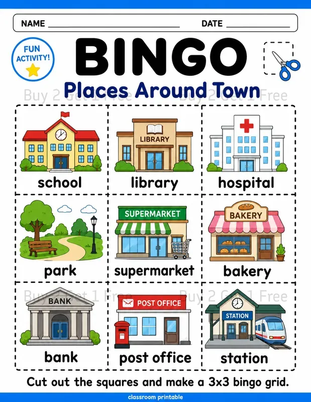 Kids Bingo Worksheets