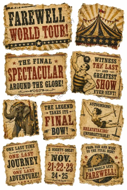 Vintage Circus Bill Ephemera
