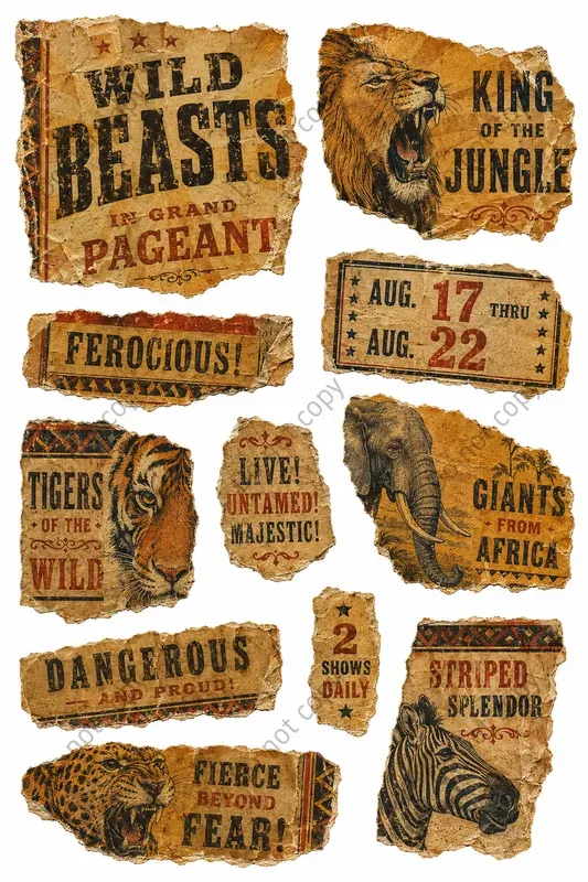 Vintage Circus Bill Ephemera