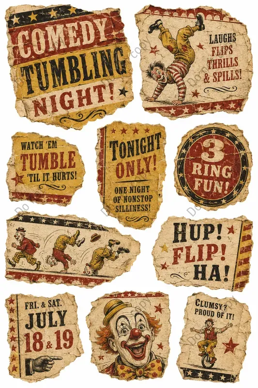 Vintage Circus Bill Ephemera