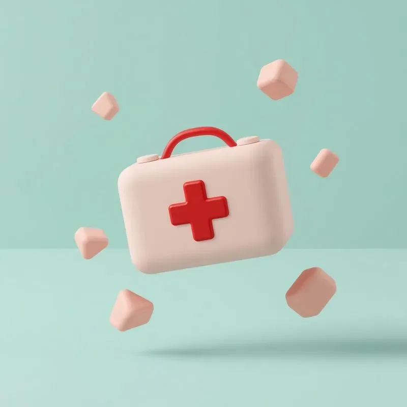 3D Minimalist Clay Medical Icons