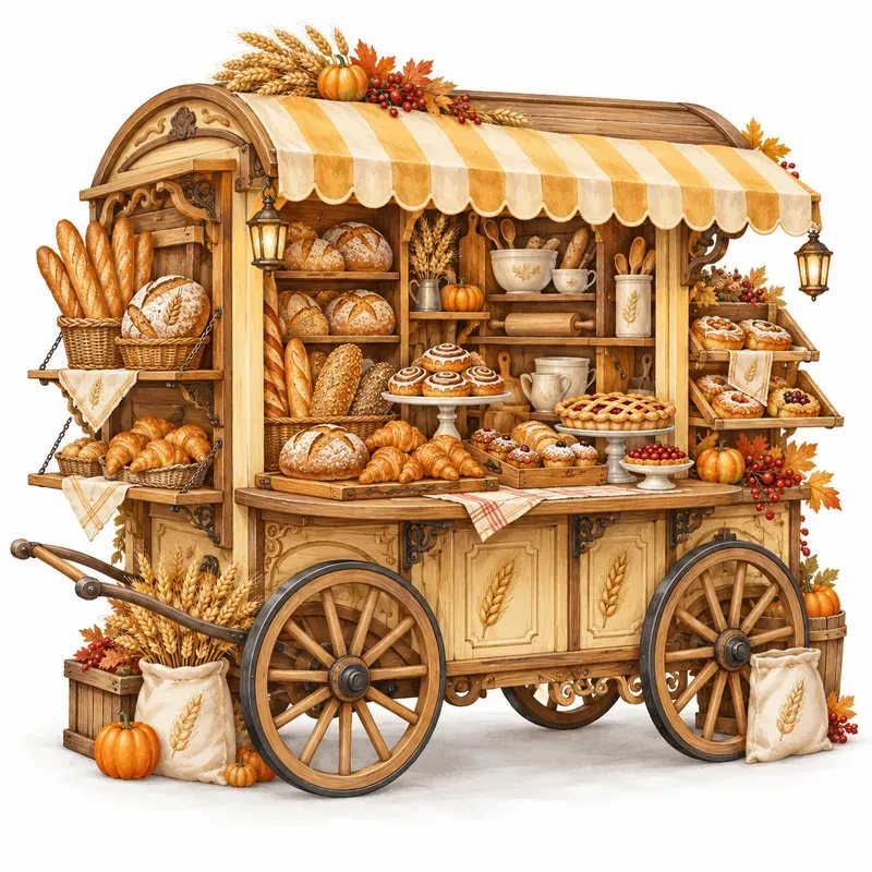 Artisan Flower Shop Carts