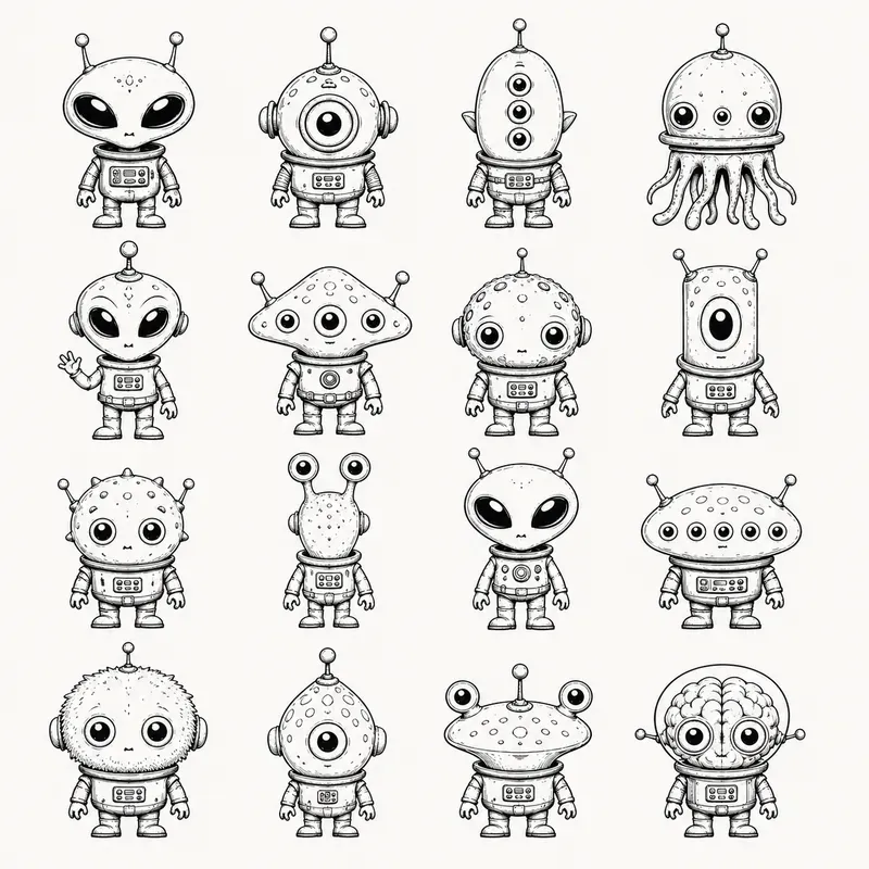 Quirky Character Grid Generator
