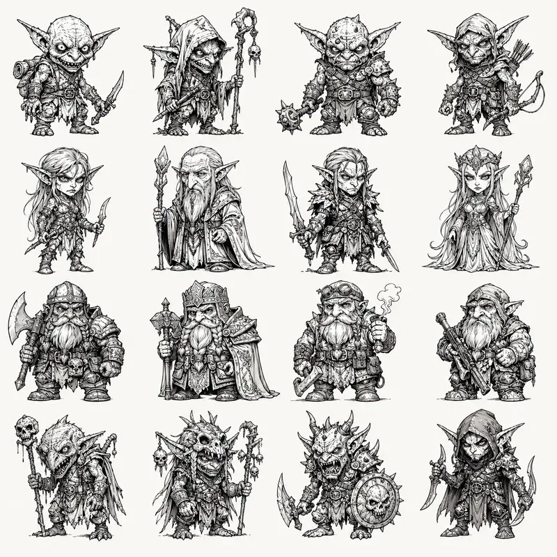 Quirky Character Grid Generator