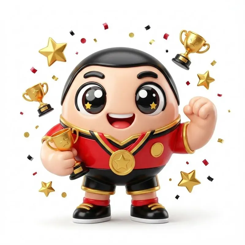 Cute Champion Chibi Sports Mascots