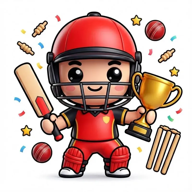 Cute Champion Chibi Sports Mascots