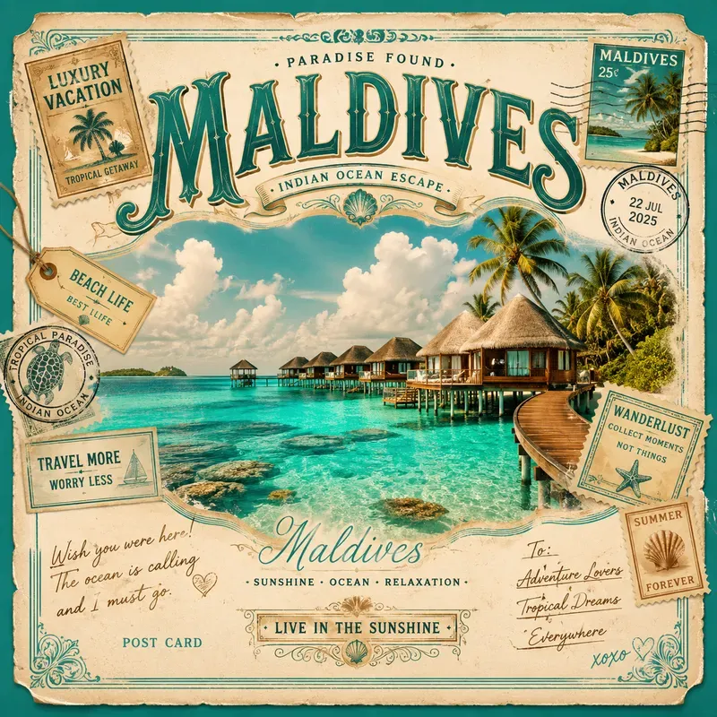 Vintage Summer Postcard Generator
