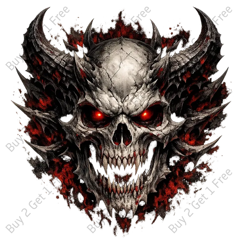 Dark Gothic Skull Tshirt Graphics