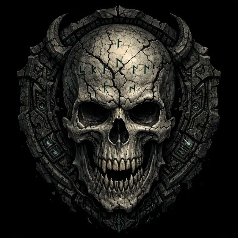 Dark Gothic Skull Tshirt Graphics