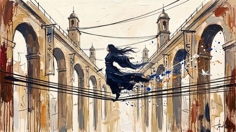Anime Aerial Combat Canvases