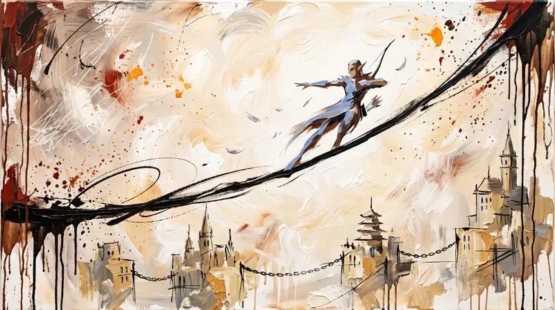 Anime Aerial Combat Canvases