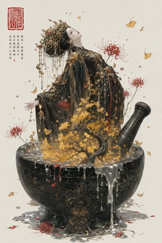 Surreal Ukiyo E Fantasy Portraits