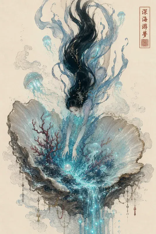 Surreal Ukiyo E Fantasy Portraits